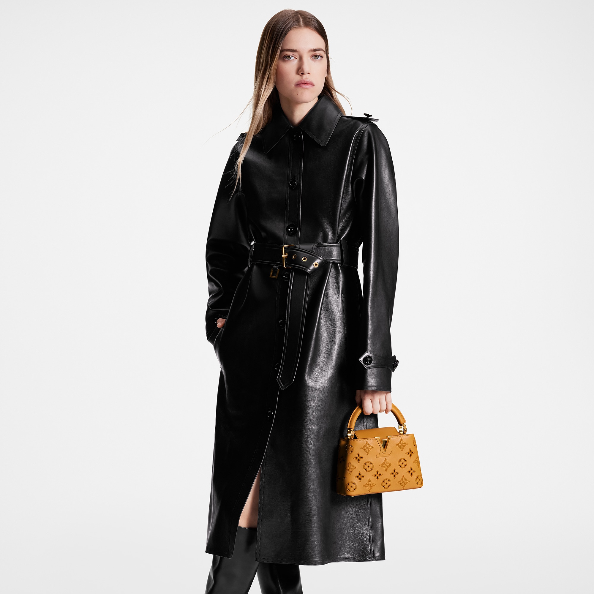 Louis vuitton sale black trench coat